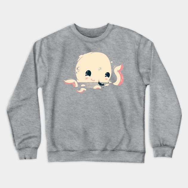 Adorable Octopus Battle Crewneck Sweatshirt by ryderdoty